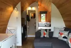 Glamping pod interior