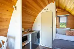 Glamping pod interior Glamping pod interior