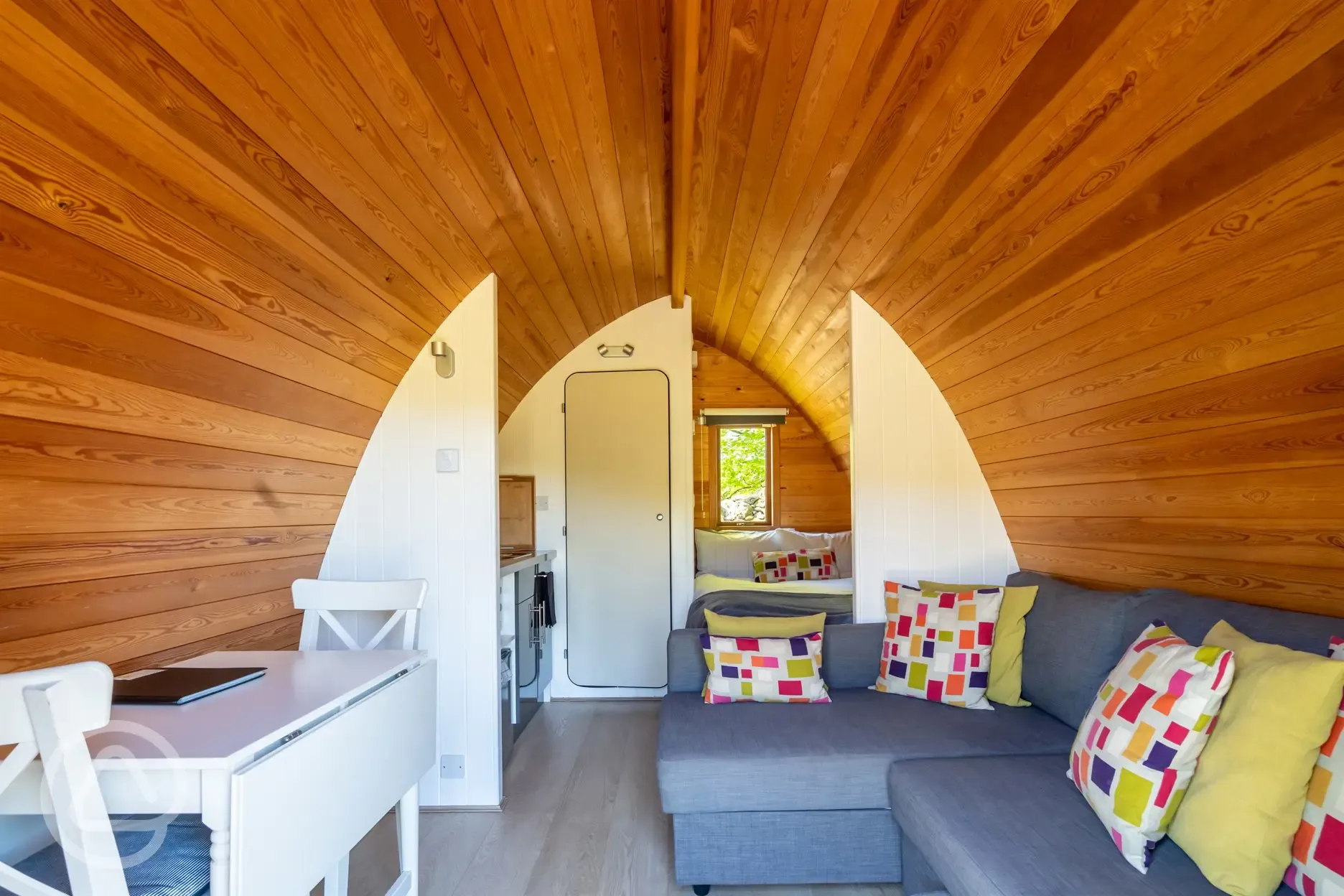 Glamping pod interior - dog friendly
