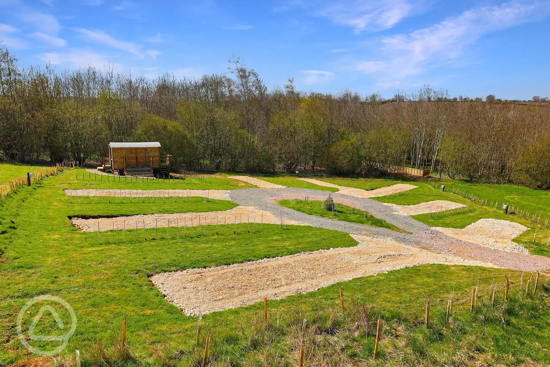 Gravel touring pitches