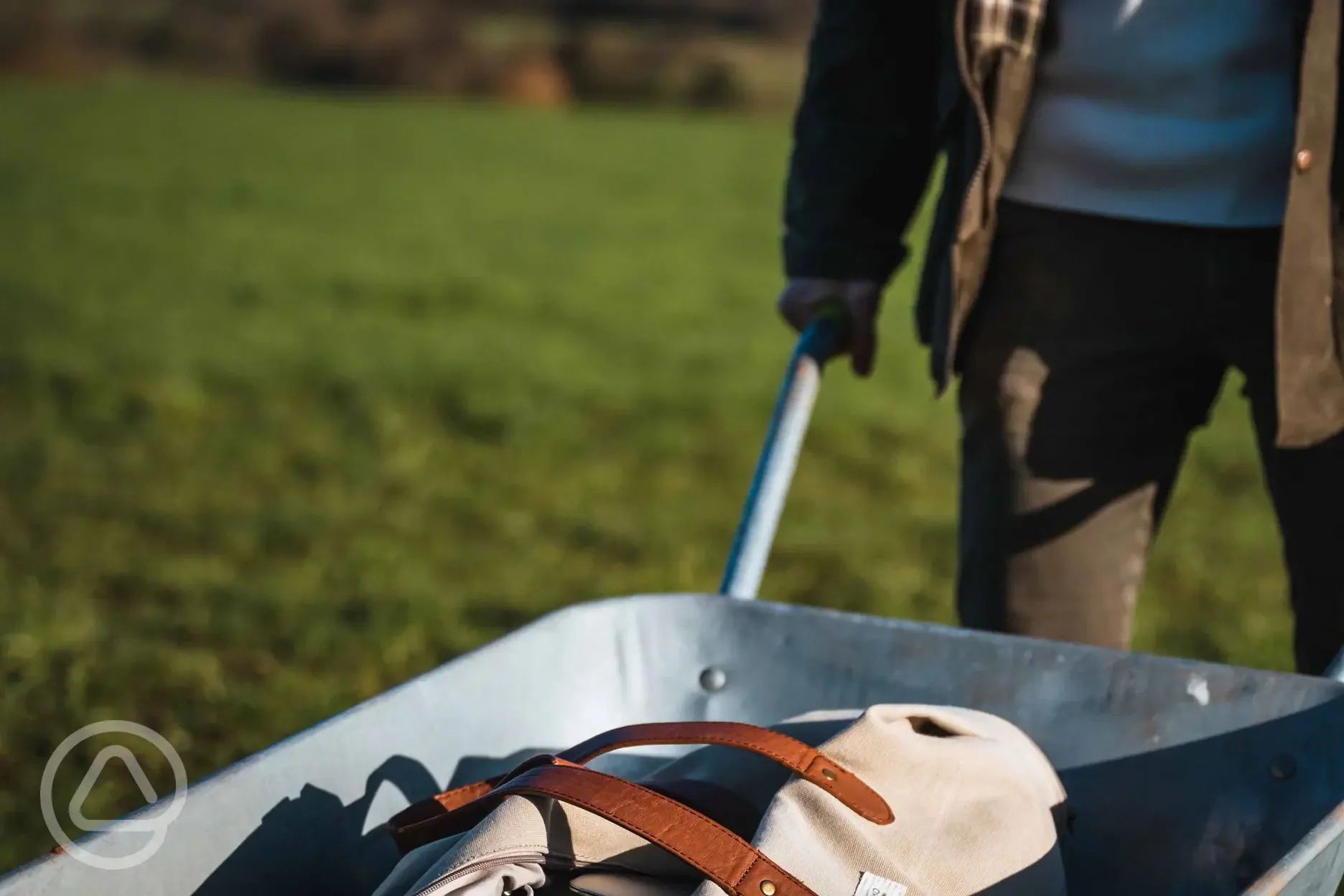 Wheelbarrows to carry your luggage