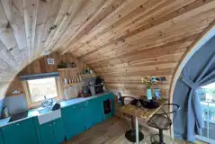 Daisy ensuite glamping pod kitchenette Daisy ensuite glamping pod kitchenette