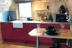 Buttercup ensuite glamping pod kitchenette Buttercup ensuite glamping pod kitchenette
