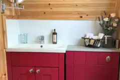 Buttercup ensuite glamping pod bathroom Buttercup ensuite glamping pod bathroom