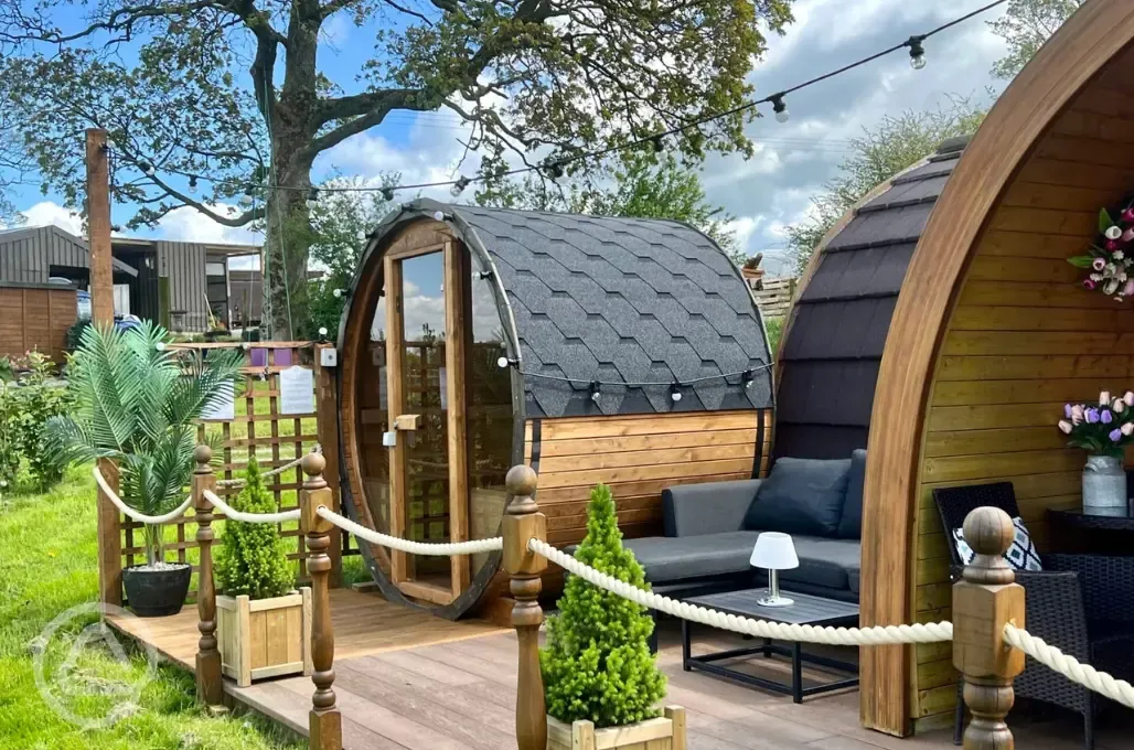  Dandelion ensuite glamping pod and optional sauna 