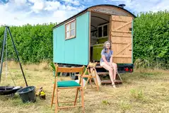 Shepherd's hut exterior