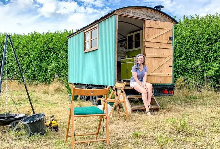 Shepherd's hut exterior