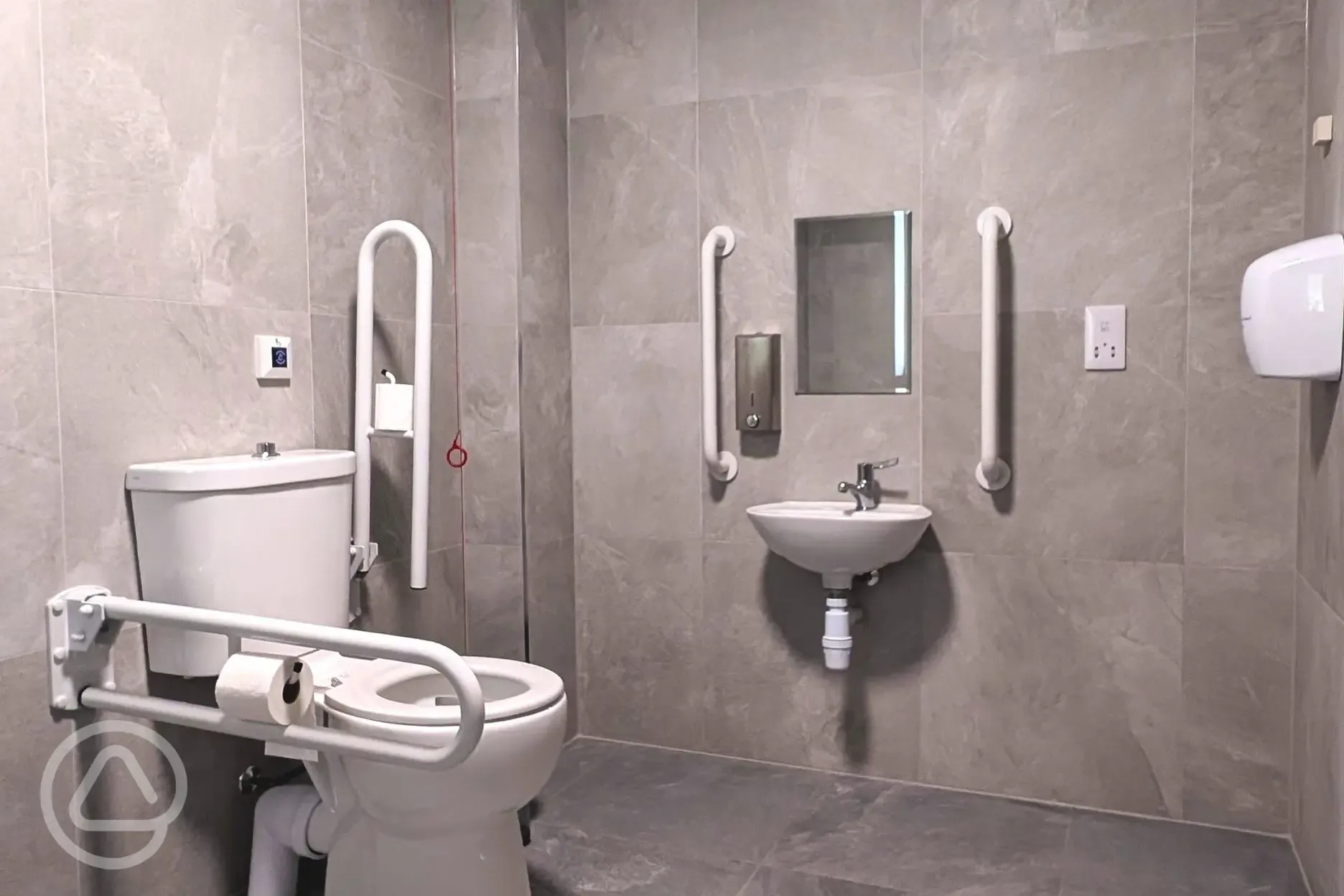 Accessible toilet and shower room