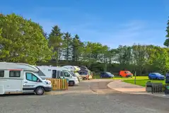 Hardstanding 8m x 8m pitches with 16 amp electric hook ups