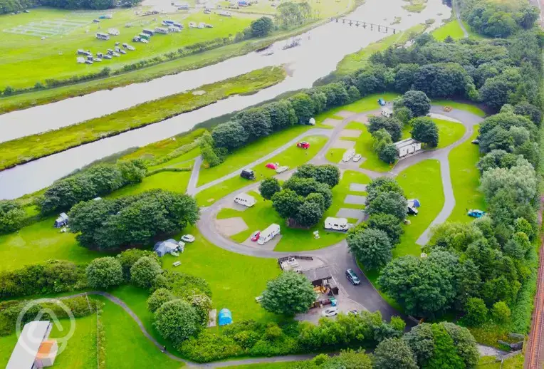 Aerial of the site