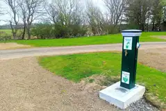 Fully serviced hardstanding pitches with 16 amp electric, water and grey waste