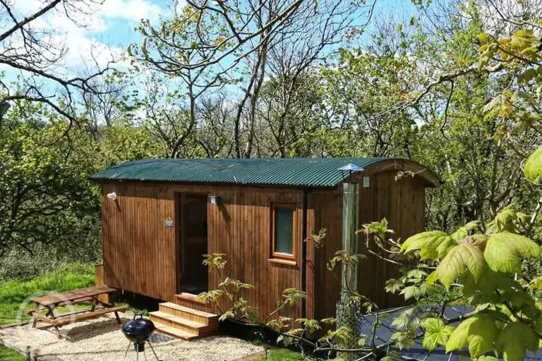 The Bellwether ensuite shepherd's hut (four persons)