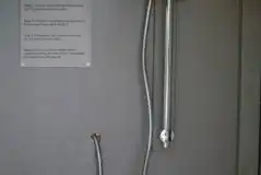 Camping field shower cubicle interior Camping field shower cubicle interior