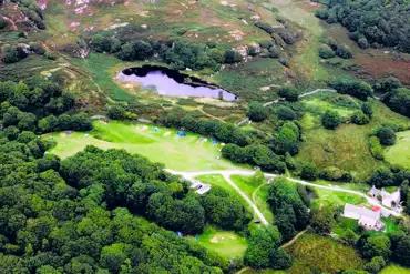 Aerial of the campsite