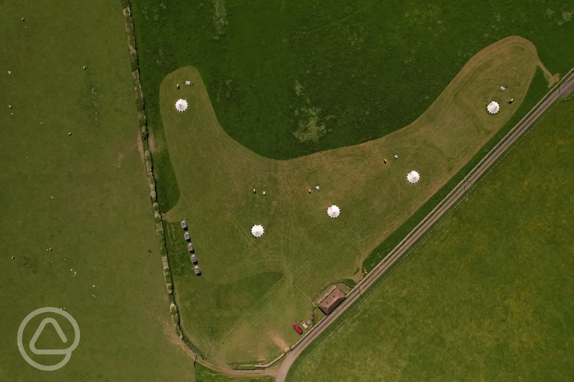 Aerial of the site 