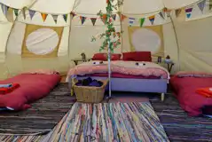 Bell tent interior 