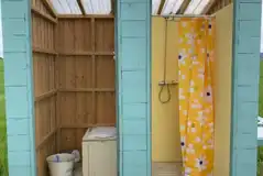 Private shower and toilet