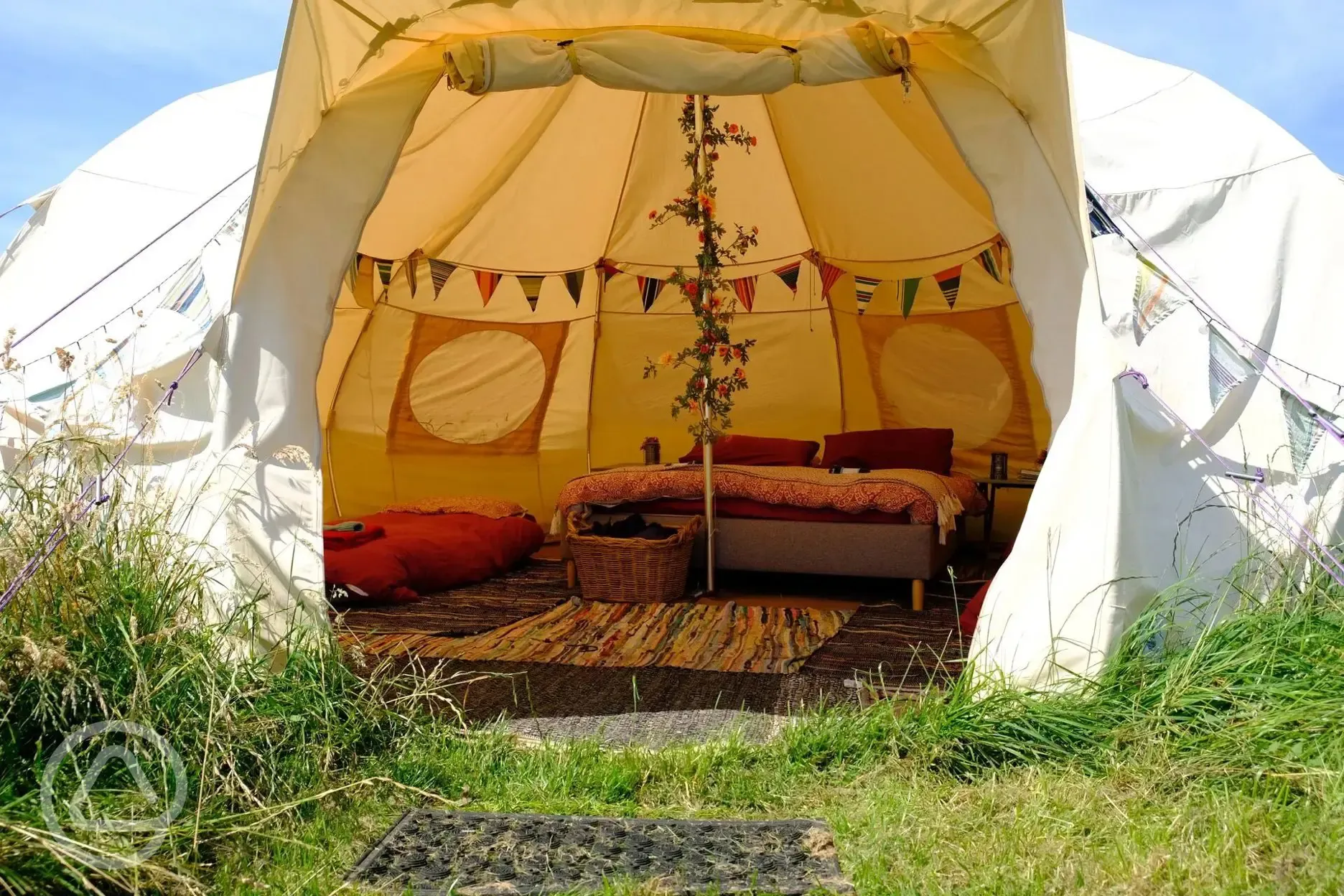 Bell tent interior 