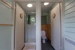 Shepherd's hut private toilet and shower Shepherd's hut private toilet and shower