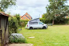 Optional electric grass campervan and roof tent pitches