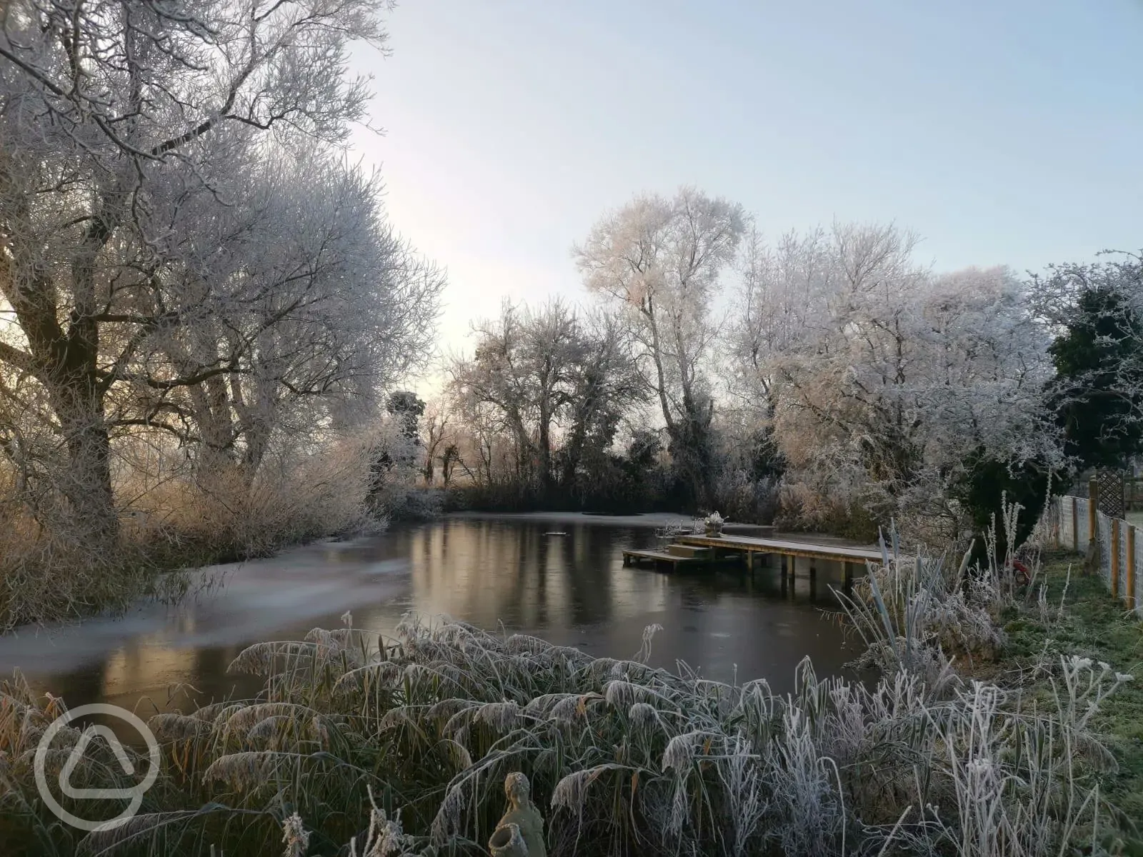 The site in winter