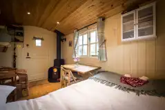 Shepherd's hut interior Shepherd's hut interior