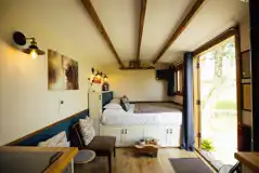 Bracken shepherd's hut interior