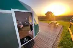 Geodome decking area