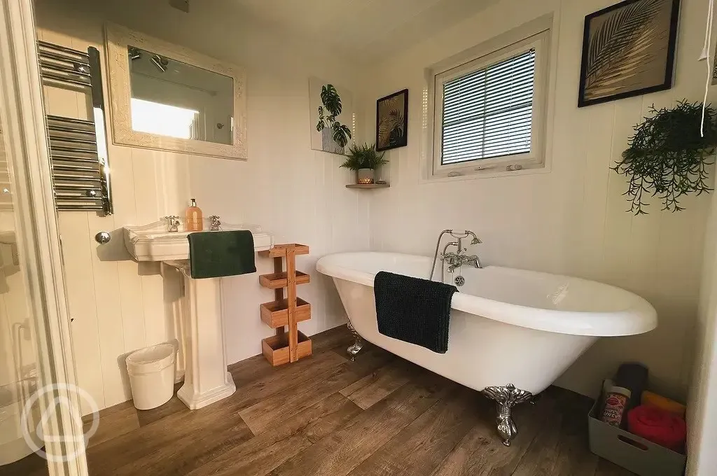 Geodome bathroom