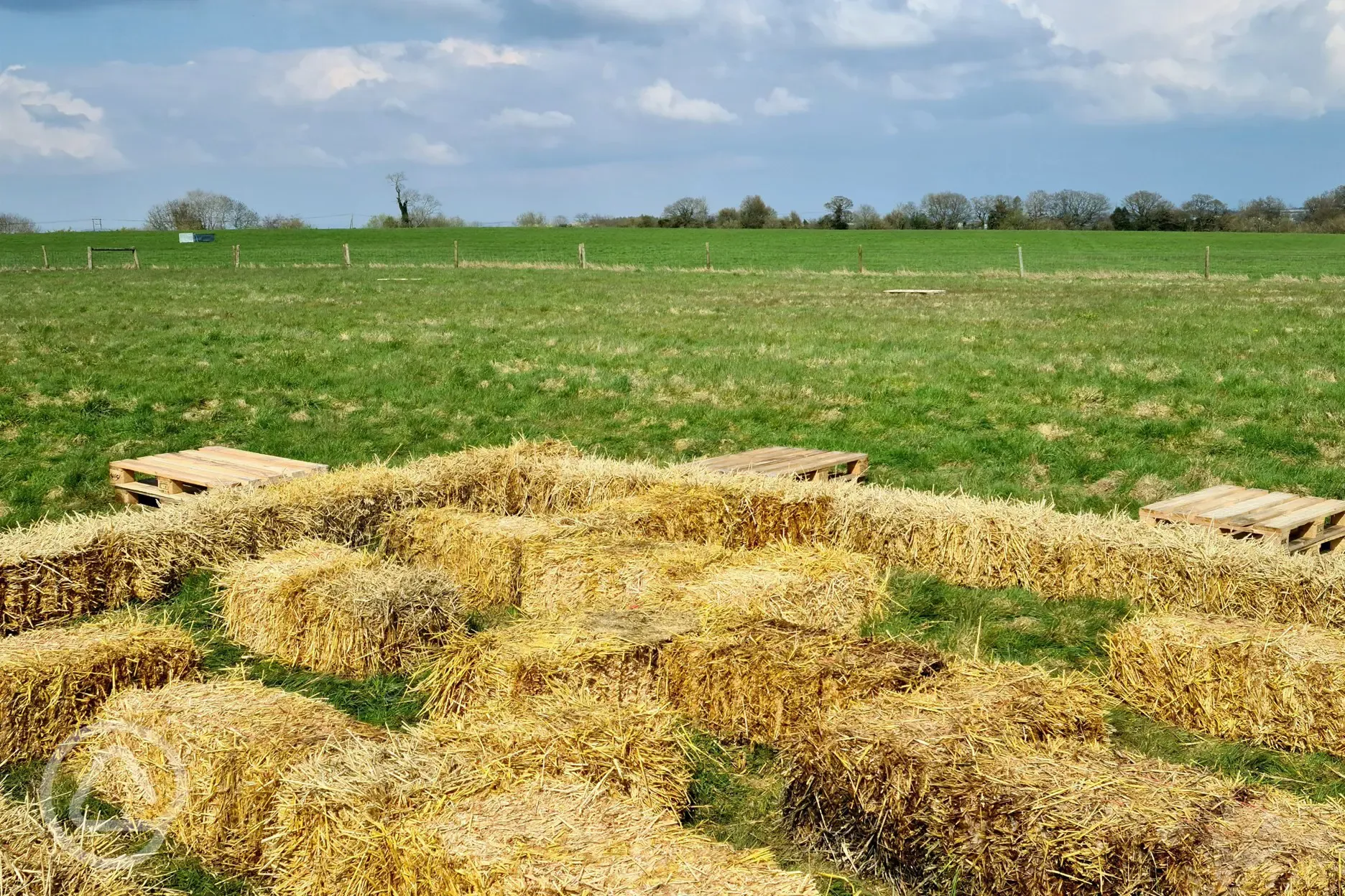 Hay bale maze