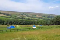 Non electric grass tent pitches