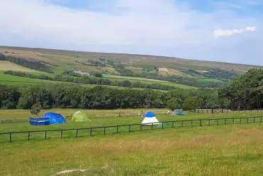 Non electric grass tent pitches