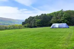 Non electric grass tent pitches