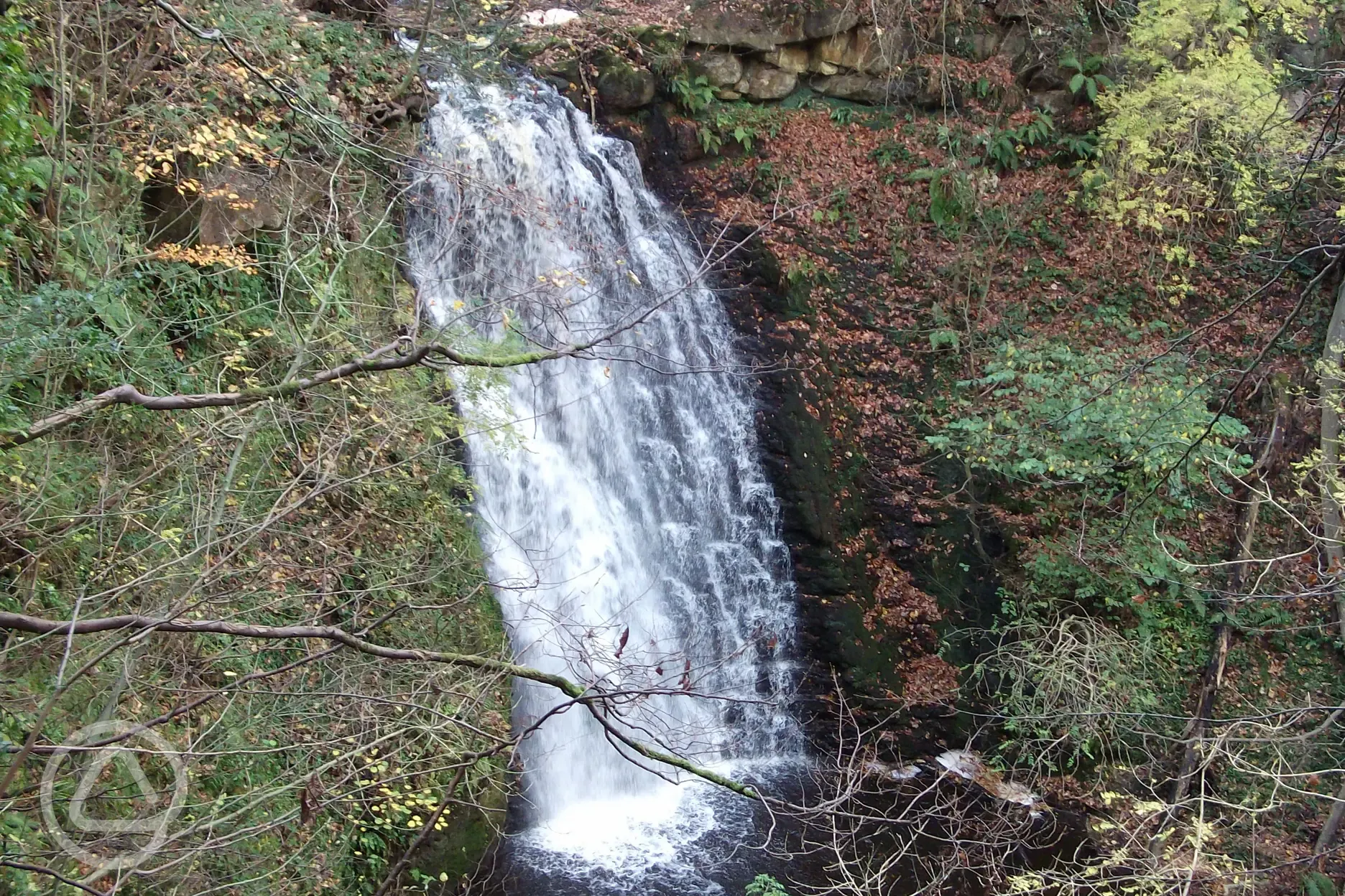 Falling Foss waterfall- ten minute walk from the site