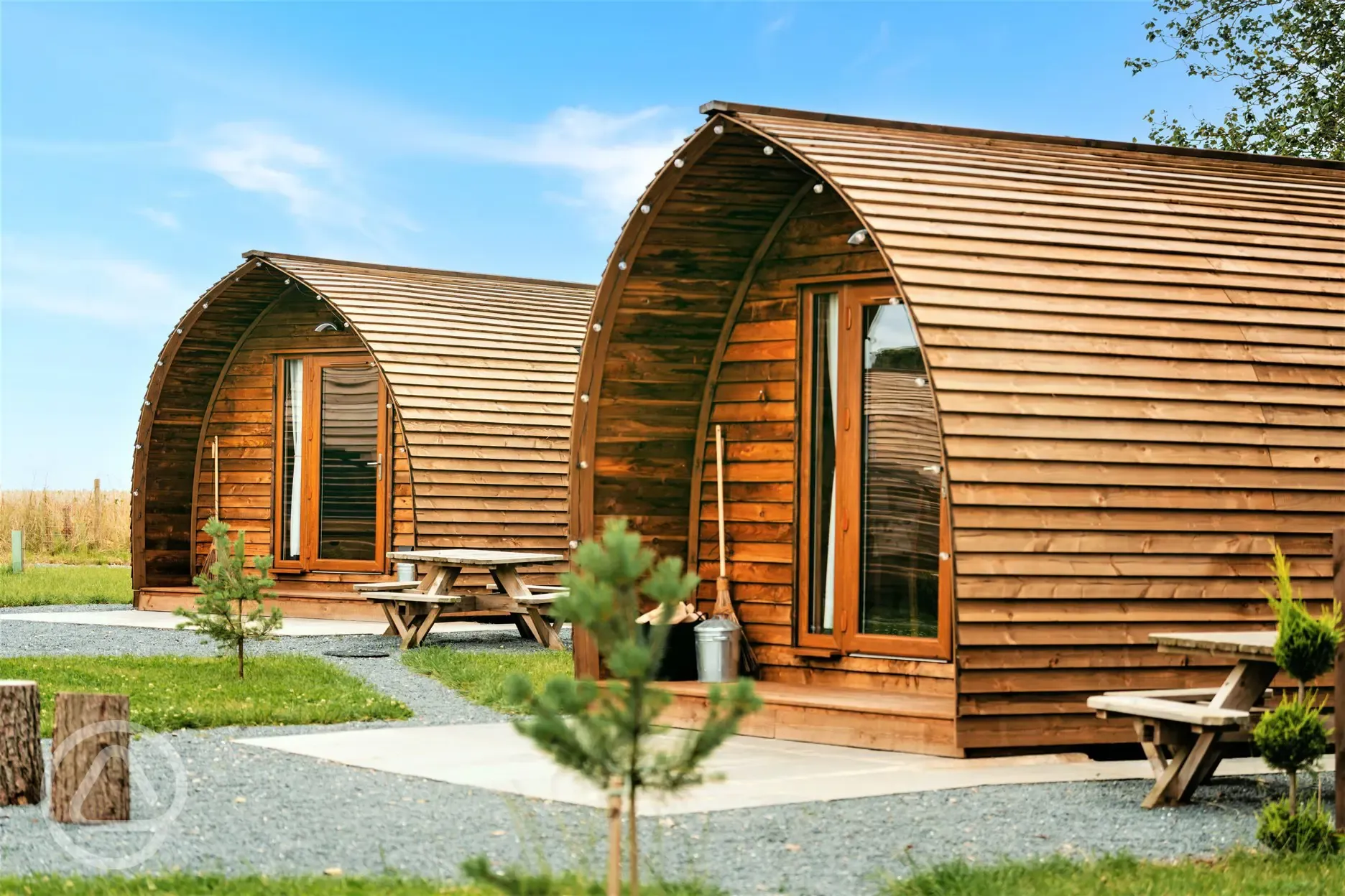 Glamping pods with hot tubs 