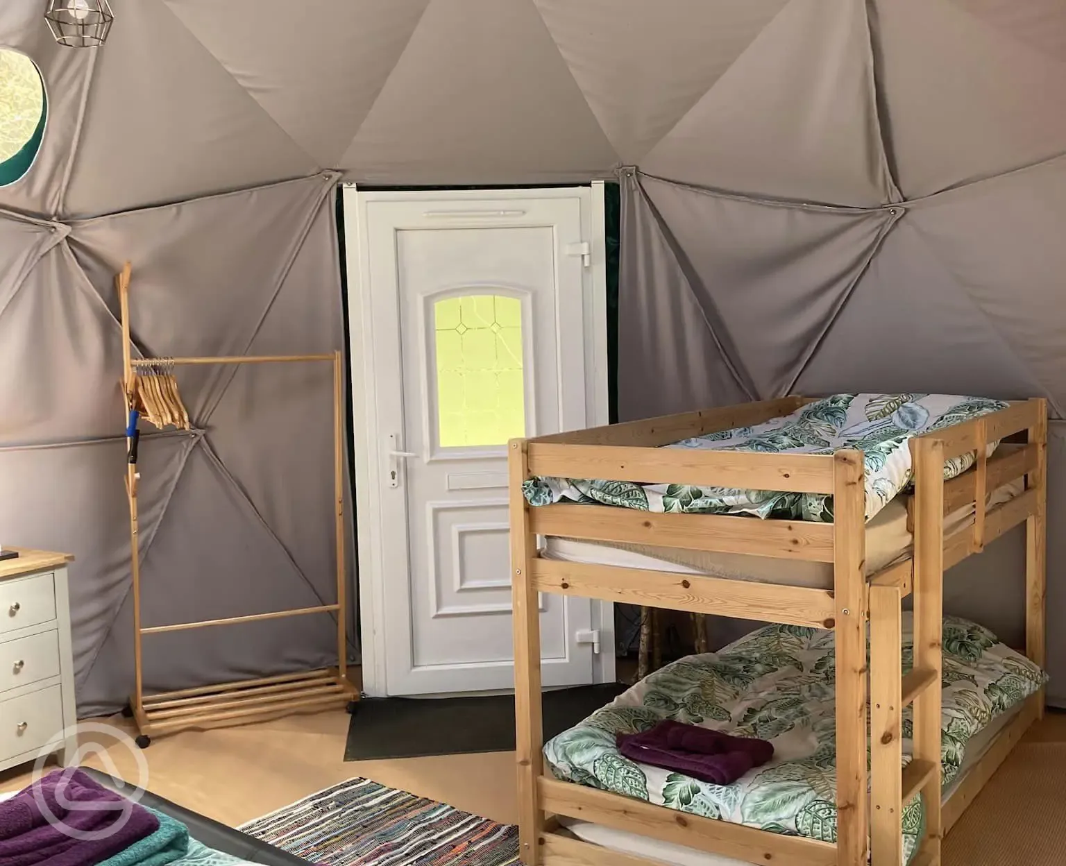 Bunk bed in dome