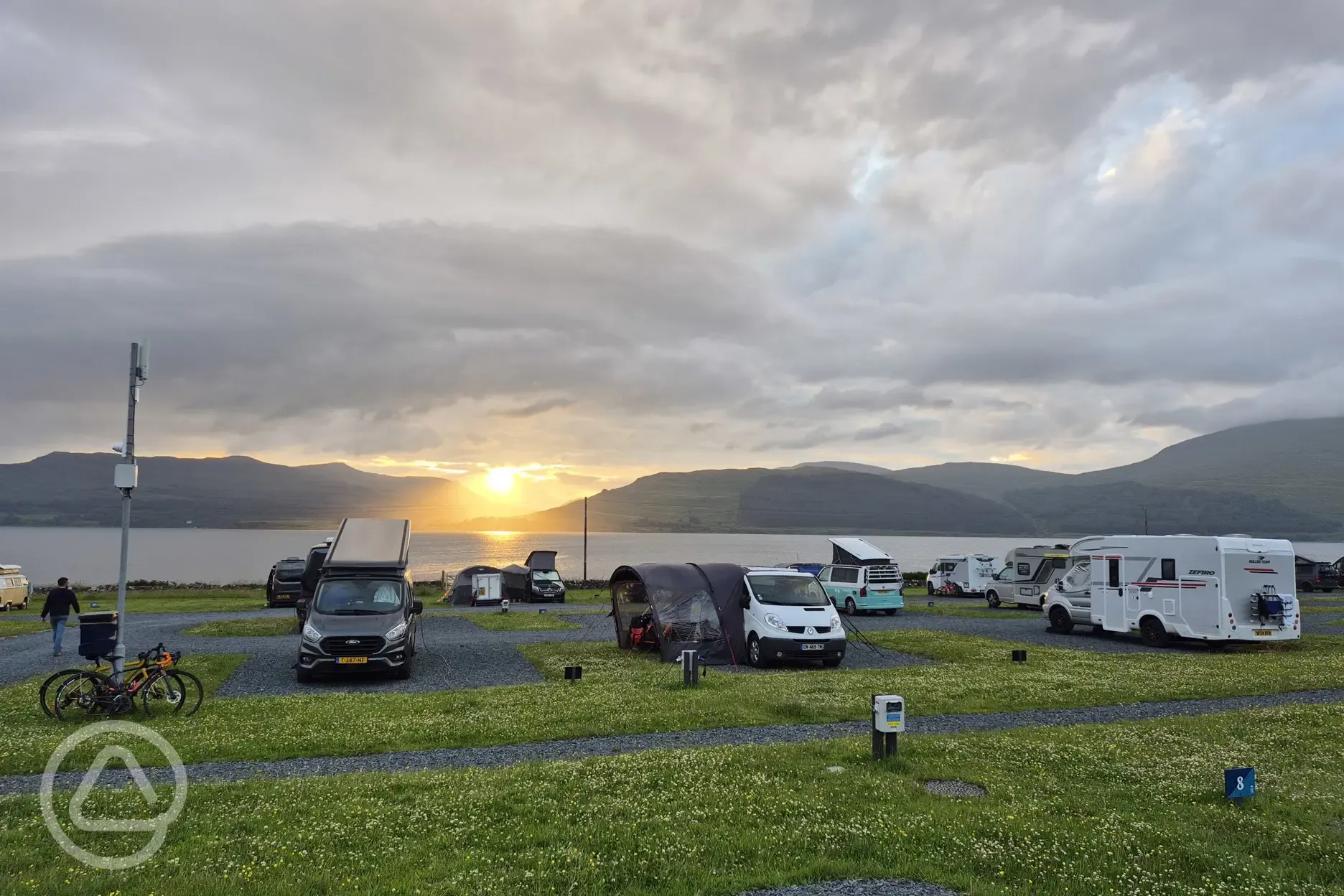 Electric hardstanding touring pitches