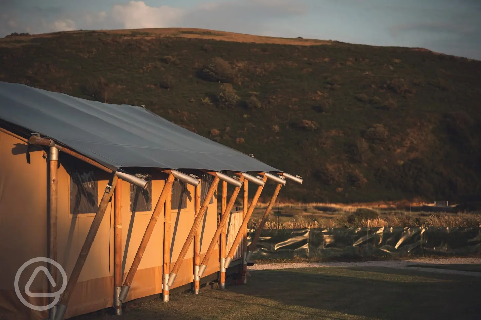 Safari tent view