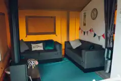 Woody tent living area Woody tent living area