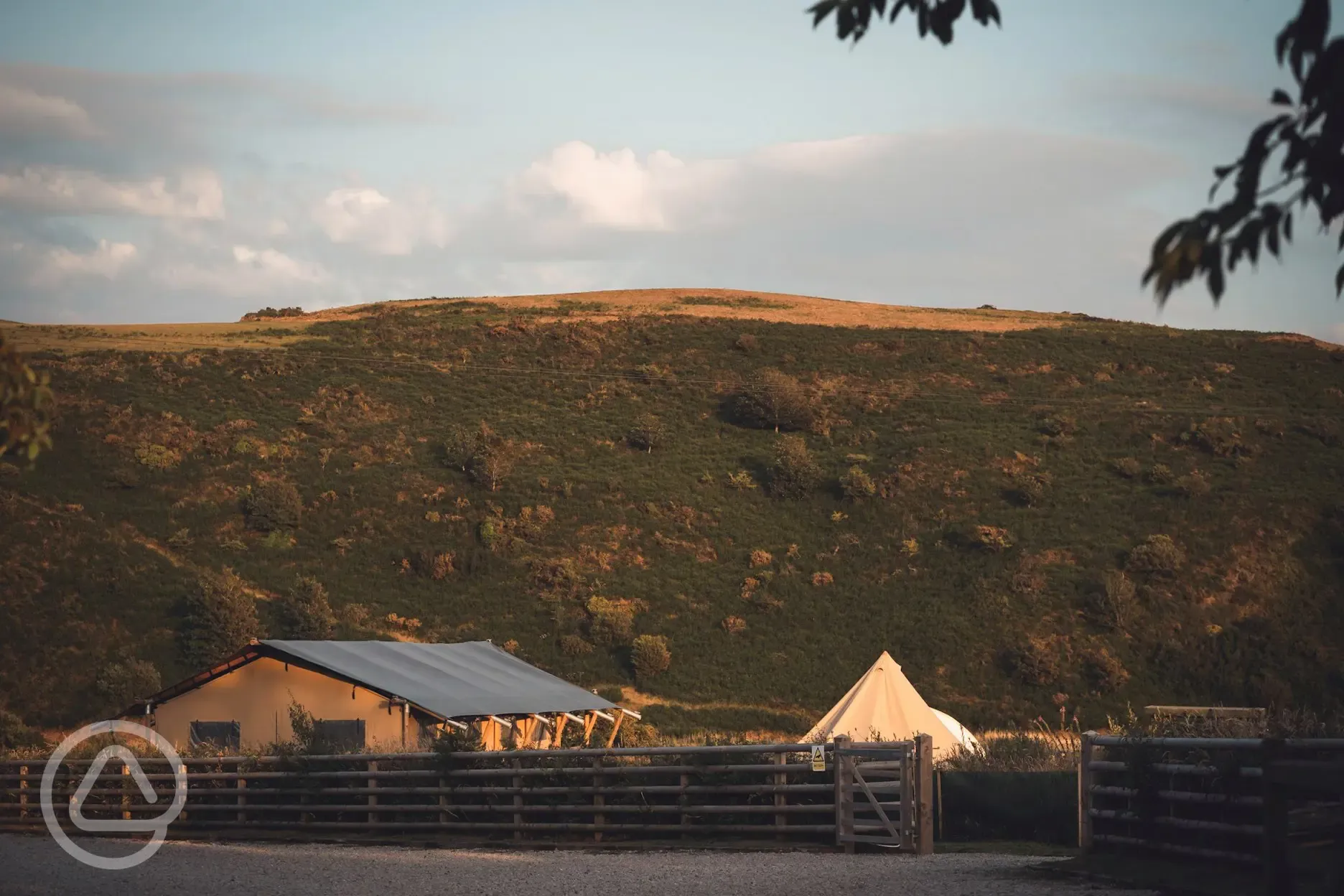 Safari tent view