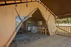 Safari tent entrance