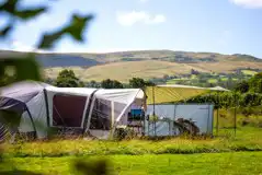 Non electric grass tent pitches