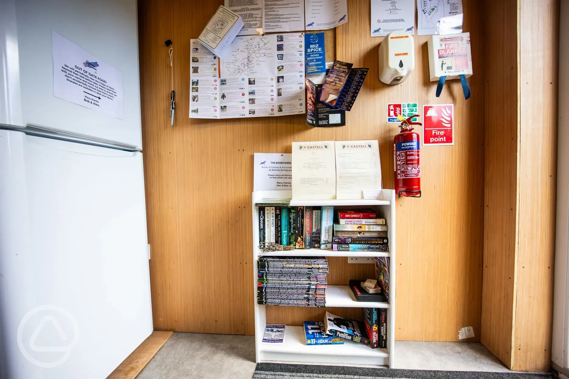 Book exchange area Book exchange area
