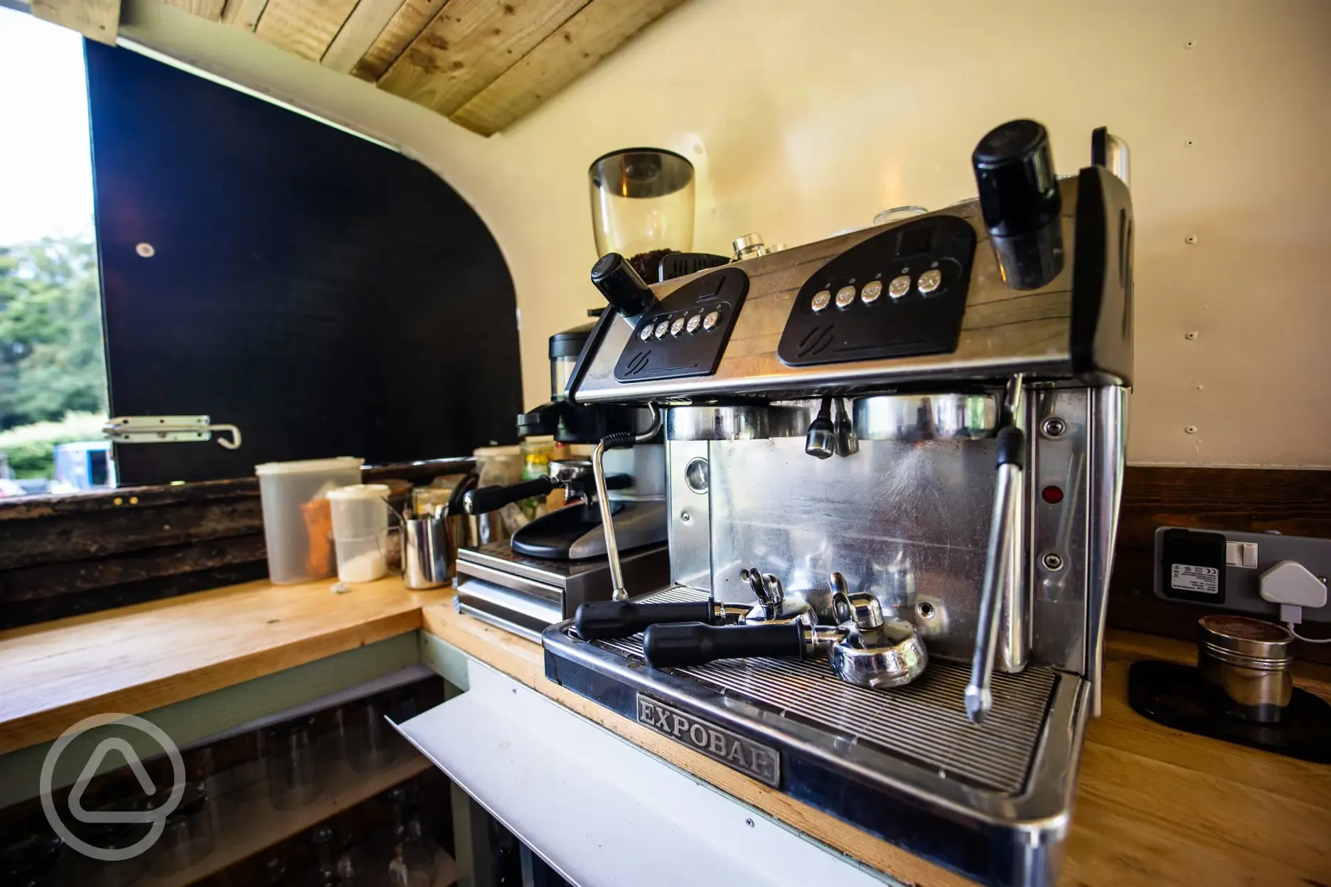 Barista coffee available at The Firepit Café and Bar Barista coffee available at The Firepit Café and Bar