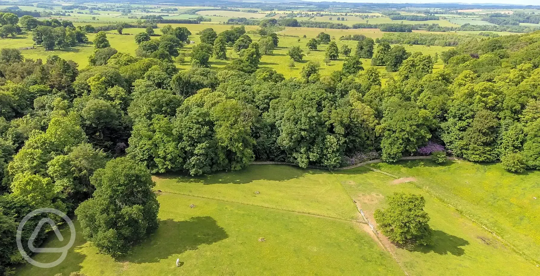 Aerial of the campsite