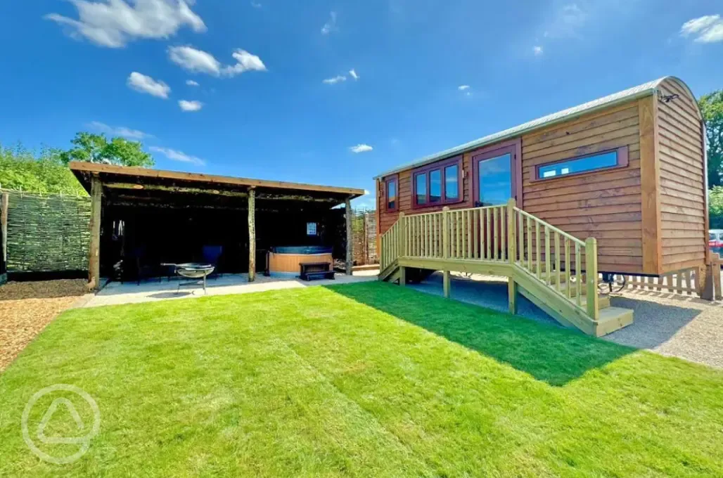 Copper Beech shepherd's hut 