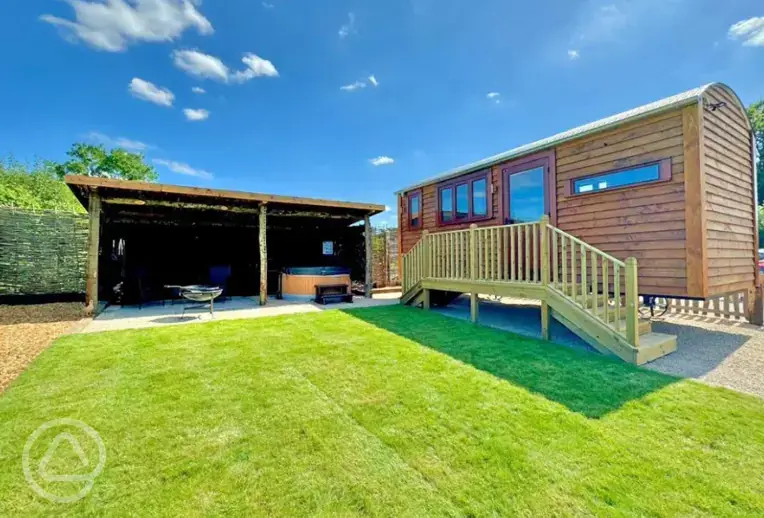 Copper Beech shepherd's hut 