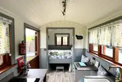 Willow shepherd's hut interior