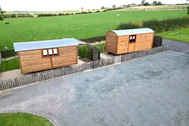 Aerial of the shepherd's huts