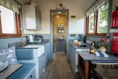 Willow shepherd's hut interior